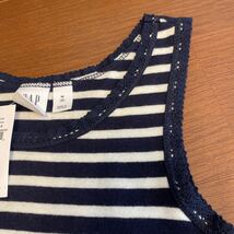 ★新品★GAP kids 130 M タンクトップ 定価1,650円 兼 ノースリーブ Tシャツ 子供服 トップス ボーダー_画像4