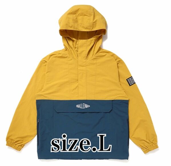 L CHALLENGER マスタードPACKABLE NYLON ANORAK