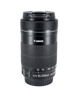 ■ Canon ■ EF-S 55-250mm F4-5.6 IS STM ●防湿庫保管品●光学系/大変綺麗です。【極めて美品 送料込】