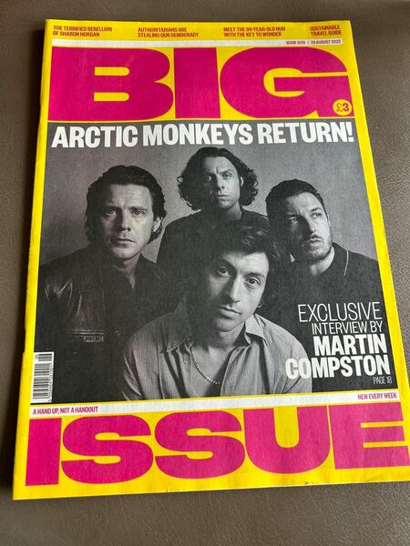 Big Issue 2022年8月号 表紙: Arctic Monkeys, Martin Compston