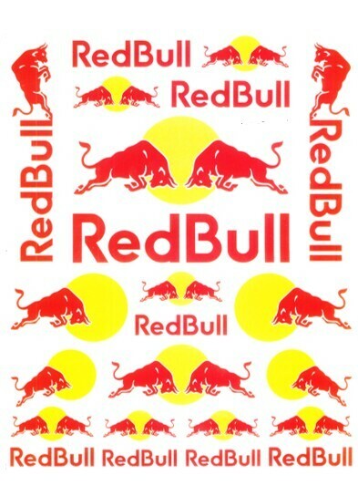 【新品３枚一組】売れてます！レッドブル★redBull★屋外用ラベル・ノーカット★A4サイズ★0.23mm厚