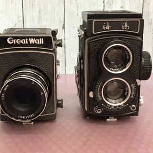 Seagull 二眼レフカメラ 海鴎 フィルムカメラ 中国 上海 /Great Wall 長城 90mm 3.5 計2台まとめ動作未確認 中古現状品 (80s)の画像1