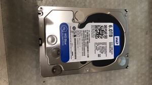 WD 6.0TB HDD Crystal DiskInfo ソフト認識可　未フォーマット　その他動作未確認　中古現状品（60s）A