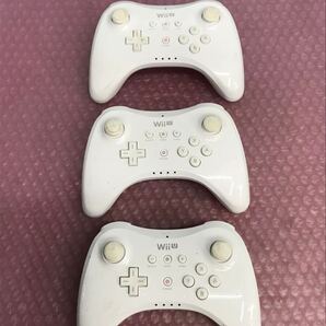 任天堂 Wii U PROコントローラー 計3点まとめ 動作未確認 中古現状品 (60s)の画像1