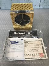 National 水晶置時計クォーツ　TG72，未使用に近い　通電不可　現状品　ジャンク（60s）_画像3