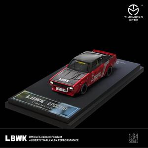 1/64 TIMEMICRO NISSAN skyline 日産　スカイライン　2000 GT-R ケンメリ　KPGC110 赤