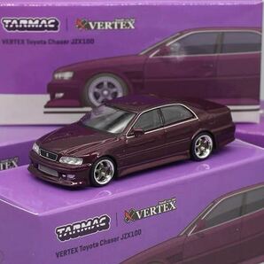 1/64 Tarmac Works ターマックワークス TOYOTA トヨタ VERTEX Chaser チェイサー JZX100 紫の画像5