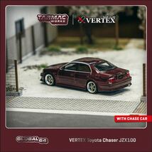 1/64 Tarmac Works ターマックワークス TOYOTA トヨタ VERTEX Chaser チェイサー JZX100 紫_画像1