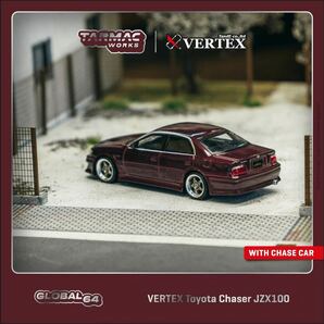 1/64 Tarmac Works ターマックワークス TOYOTA トヨタ VERTEX Chaser チェイサー JZX100 紫の画像1