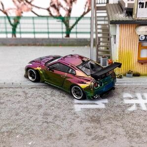 1/64 SOLO NISSAN ROCKET BUNNY GTR R35 日産 ロケバニ クロームカラーの画像3