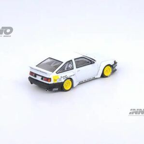 1/64 INNO TOYOTA COROLLA TRUENO AE86 Pandem rocket bunny トヨタ カローラ トレノ パンデム ロケバニ 白の画像5