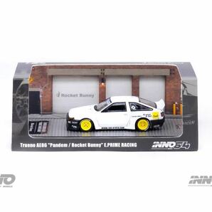 1/64 INNO TOYOTA COROLLA TRUENO AE86 Pandem rocket bunny トヨタ カローラ トレノ パンデム ロケバニ 白の画像6