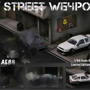 1/64 Street Weapon TOYOTA トヨタ RWB AE86 白 とうふ店の画像7