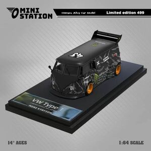 1/64 Mini Station フォルクスワーゲン　VW T1 van block43 monster モンスター