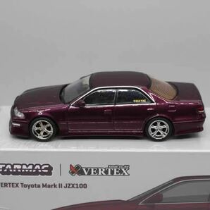1/64 Tarmac Works ターマックワークス TOYOTA トヨタ VERTEX mark II JZX100 紫の画像3