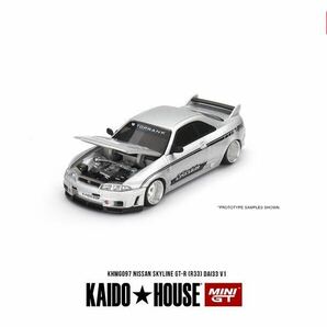 1/64 MINI GT KAIDO HOUSE 街道ハウス Nissan skyline 日産 スカイライン GT-R R33 シルバーの画像2