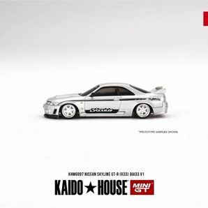 1/64 MINI GT KAIDO HOUSE 街道ハウス Nissan skyline 日産 スカイライン GT-R R33 シルバーの画像3