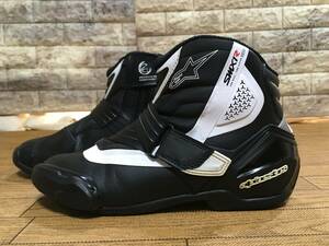 alpinestars SMX-1 Rv2 牛革製ライディングレザーブーツ 表記EU41/JP26 普段履き26.0㎝ 良品