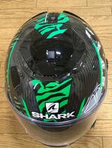 SHARK Spartain Carbon DAKSHA カーボンヘルメット インナーバイザー装備 55-56ｃｍ Sサイズ _画像3