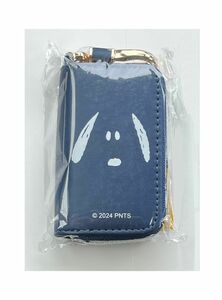 《新品》スヌーピー　 キーケース　ネイビー　レザー　ピーナッツ