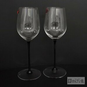 未使用 保管品 RIEDEL リーデル ワイングラス 2客セット ペアグラス ケース付き ソムリエ ブラック・タイ マチュア・ボルドーの画像2