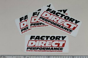 50%off！ FACTORY DIRECT PERFORMANCE(MSD) ステッカー 7.5cmX18cm 4枚セット #FDP-S01-4