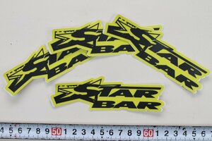 50%off！ STARBAR(スターバー) ロゴステッカー 3cmX12cm(4枚セット) YELLOW　#SB-ST1-Y-4