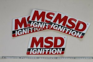 50%off！ MSD IGNITION ステッカー 10.5cmX20.5cm 4枚セット #MD-S01-4