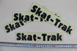 50%off！ SKAT-TRAK ダイカットデカール(ステッカー) 4cmX24cm 4枚セット BLACK #SKT-S01-4