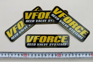 50%off！ V-FORCE (ブイフォース) ビニールステッカー 13cmx4cm (4枚セット) #V-ST-4