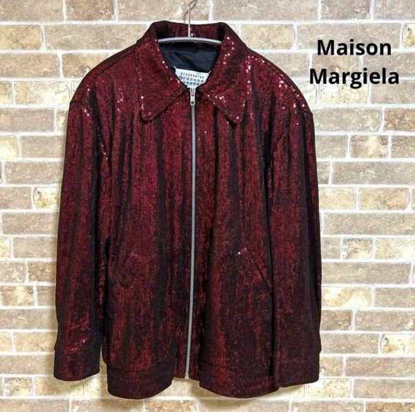 【アーカイブ】Maison Margiela スパンコールジャケット　赤色