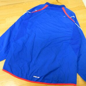 ◎美品！XL 上下セット！asics FOOTBALL アシックス◆ウィンドブレーカー ピステジャケット&パンツ◆メンズ 青◆B3848の画像3