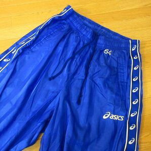 ◎美品！XL 上下セット！asics FOOTBALL アシックス◆ウィンドブレーカー ピステジャケット&パンツ◆メンズ 青◆B3848の画像6