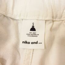 ◎使用少なめ！niko and... ニコアンド NKN32501FL◆カーゴパンツ イージーパンツ ワイド パッチワーク◆レディース 白 フリー◆KP4619_画像8