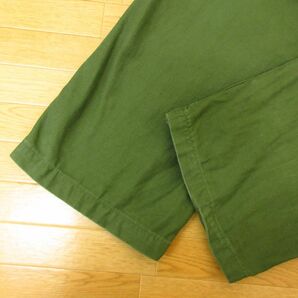 ◎希少 66年製！TROUSERS MEN'S COTTON SATEEN OG-107 TYPE 1◆ベイカーパンツ ミリタリー ヴィンテージ◆メンズ カーキ W32×L33◆KP4695の画像6