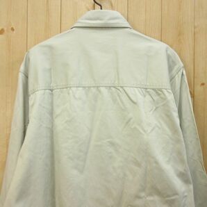 ◎希少 90s！カーキ Calvin Klein カルバンクライン◆ワークシャツ コットンシャツ 長袖 ヴィンテージ◆メンズ ベージュ Lサイズ◆A4807の画像6