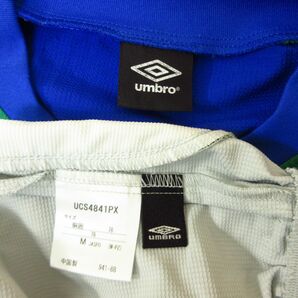 ◎使用少なめ！M 上下セット！UMBRO アンブロ◆ジャージ ウィンドブレーカー ジャケット&パンツ ユニフォーム◆メンズ 青xグレー◆B3981の画像9