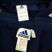 ◎使用少なめ！L 上下セット！adidas アディダス 越谷南 サッカー◆ウィンドブレーカー ジャケット&パンツ ユニフォーム◆メンズ 紺◆B3951_画像9