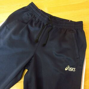 ◎未使用・美品！XL 上下セット！asics アシックス◆ジャージ ジャケット&パンツ スポーツ◆メンズ ベージュx紺◆B3942の画像6