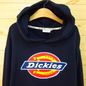 ◎Dickies ディッキーズ◆パーカー フーディー スウェット 長袖 ワーク デカロゴ◆メンズ 紺 XLサイズ◆KA4783の画像3