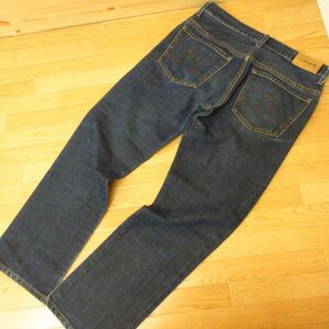 ◎J.LINDEBERG ジェイリンドバーグ◆テーパード デニム パンツ ジーンズ Ｇパン 丈短め ゴルフ◆メンズ BLU W32×L34◆KP4769