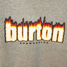 ◎burton バートン◆ファイヤーロゴ パーカー フーディー プルオーバー フード スウェット 長袖 スノボー◆メンズ グレー Lサイズ◆KA4721_画像8