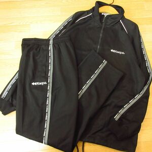 * beautiful goods!L top and bottom set!Kaepa Kei pa* setup jersey / jacket & pants * men's black *B4035