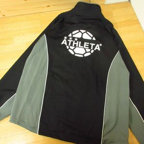 ◎美品！XL 上下セット！ATHLETA x hummel◆ジャージ ジャケット&パンツ サッカー◆メンズ 黒◆B4027の画像3