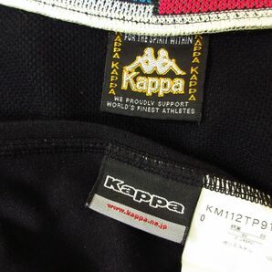 ◎KAPPA カッパ XL 上下セット◆ジャージ ジャケット&パンツ 裾丈短め◆メンズ 黒◆B4024の画像9