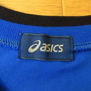 ◎希少！日本体育大学 柏 サッカーasics アシックス◆ユニフォーム ゲームシャツ ワッペンロゴ 支給品◆メンズ 青 2XL XXL◆A4845の画像9