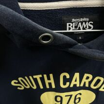 ◎BEMAS ビームス SOUTH CAROLINA◆パーカー スウェット カレッジロゴ リバースウィーブ◆メンズ 紺 Sサイズ◆A4811_画像5