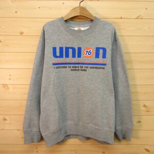 ◎76 セブンティシックス UNION76 ナナロク◆スウェット トレーナー 世田谷ベース モーター オイル アメカジ 車◆メンズ グレー M◆KA4848