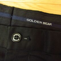 ◎未使用タグ付き！Golden Bear ゴールデンベア◆スラックス トラウザーズ ストレッチ パンツ カジュアル◆メンズ 黒 91サイズ◆KP4989_画像6