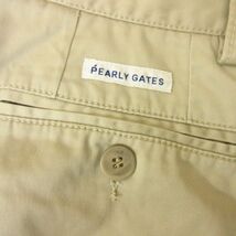 ◎PEARLY GATES パーリーゲイツ◆ゴルフパンツ チノパン ストレート ゴルフウェア オールシーズン◆メンズ ベージュ 5サイズ◆KP4969_画像5